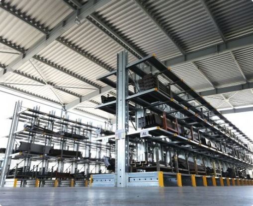 Cantilever systems for long products