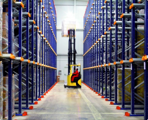 Drive-in shelving system